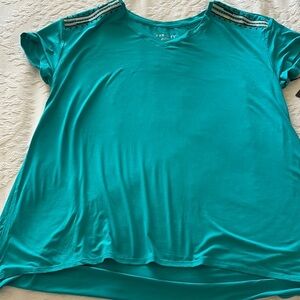 BNWT Ava & Viv Teal Women's Top No Longer Sold in Stores